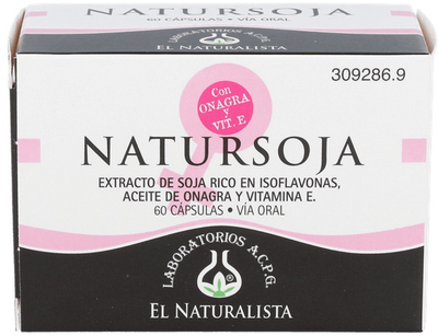 Диетическая добавка El Natural Natursoja 60 капсул (8410914320057)
