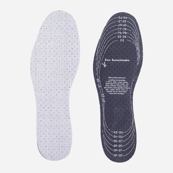 Wkładki Yoclub Anti-Sweat Shoe Insoles 2-Pack OIN-0008U-A1S0 22-36 Grey (5904921614627)