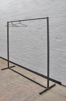 Дизайнерская Напольная вешалка в стиле Loft Design 180x40x150h Черный/Металл ATL382