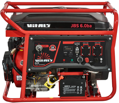 Генератор бензиновый Vitals JBS 6.0ba (00000001552182)