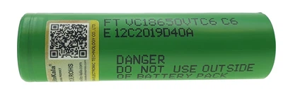 Акумулятор 18650 LiitoKala VTC6 3000mAh високострумовий 30А Li-ion, шур646