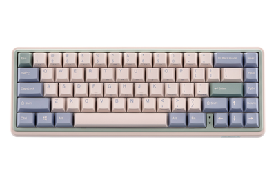 Механічна Bluetooth клавіатура Varmilo Minilo VXT67 Eucalyptus 67Key, Gateron G Pro 2.0 Brown, BT/WL/USB-A, Hot-Swap, УКР/АНГЛ, RGB, Рожевий (A42A046E3A5A01A039)
