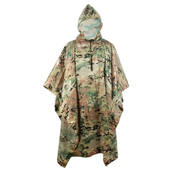 Пончо-дощовик Smartex 210T polyester L ST-P302 cp camouflage ST258