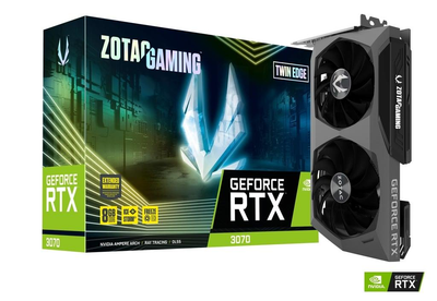 Відеокарта ZOTAC Gaming GeForce RTX 3070 Twin Edge OC LHR (ZT-A30700H-10P)