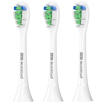 Помірно жорсткі насадки для зубної щітки Philips - ProZone EVO-4 AFT (3шт) Білі