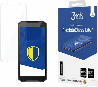 Szkło hybrydowe 3MK ElasticGlass Lite do MyPhone Hammer Explorer Plus Eco (5903108485531)