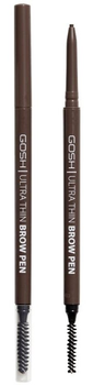 Олівець для брів Gosh Ultra Thin Brow Pen темно-коричневий 0.09г (5711914164171)