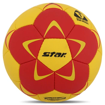 М'яч для гандболу STAR NEW FESSIONAL GOLD (PU, р-р 1, пошитий вручну, жовто-червоний) (HB421_Жовто-червоний)