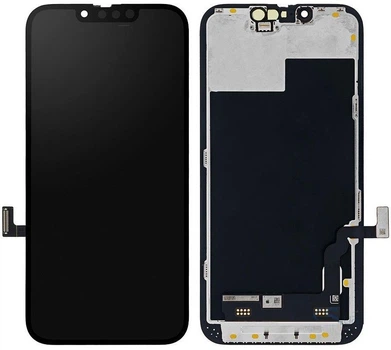 Дисплей для Apple iPhone 13 із сенсором та рамкою, чорний (TFT)