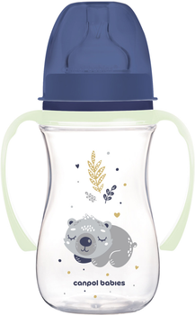 Пляшка антиколікова Canpol Babies Easystart Sleepy Koala з широким отвором Блакитна 240 мл (35/237_blu)