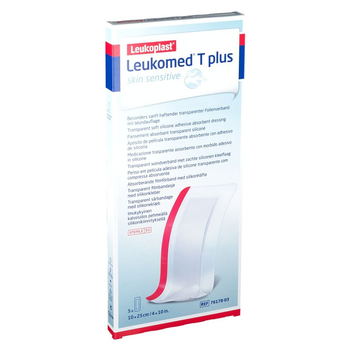 Пластырь BSN Medical Leukomed T Plus Skin Sensitive 10 x 25 см (4042809669572)