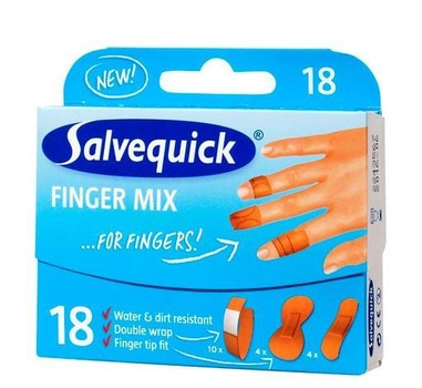 Пластырь Salvelox Apsito Adhesivo Finger Mix 18 шт (7310615400557)