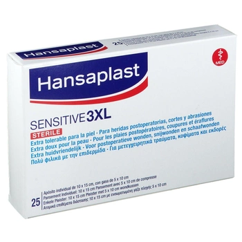 Пластырь Hansaplast Sensitive 25 шт (4005800273292)