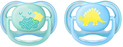Пустушки Avent Ultra Air Soother 0-6 місяців Baby Boy 2U (8710103942542)