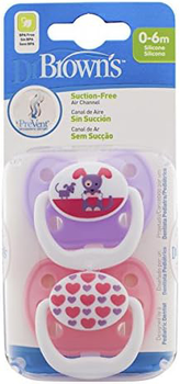 Smoczki Dr. Brown's Dr Brown's Pacifier Nipple Silicone Prevent Colour Drawings 1 szt (72239302583)