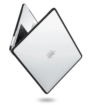 Защитный чехол EGYAL из TPU для Macbook Air M1 2020 A2337 A1932 A2179 + Защитная пленка + Накладка на клавиатуру / Black