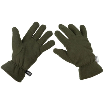 Перчатки тактические, военные, армейские флисовые перчатки MFH утеплитель 3M™ Thinsulate™ хаки, размер М