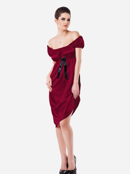 Еротичний пеньюар DKaren Plus Size Slip Anabel 6XL Crimson (5903251415485)