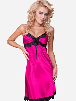 Erotyczny peniuar DKaren Plus Size Slip Viola 6XL Dark Pink (5903251420229)