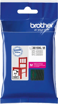 Картридж Brother для DCP/MFC-J2330/3530/3930 XL 1500 сторінок Magenta (LC3619XLM)