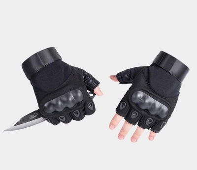 Тактические перчатки безпалые Expert M черные