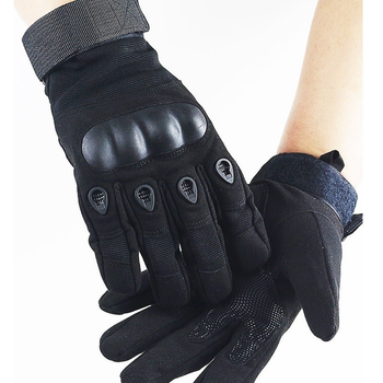 Тактические перчатки полнопалые Expert M черные