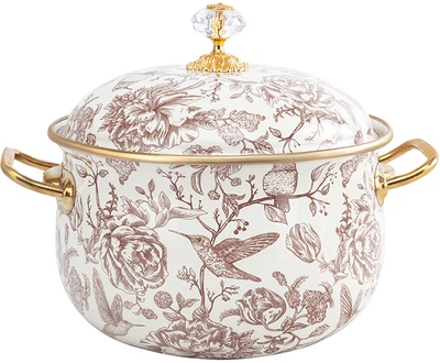 Каструля емальована Elmani з кришкою 3.8 л 20 см (763-042)