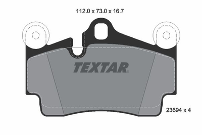 2369402 TEXTAR Гальмівні колодки до дисків Textar (2369402)