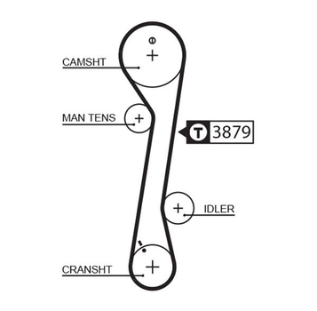 5457XS (8597-15457) Ремінь ГРМ GATES XS Gates (5457XS)