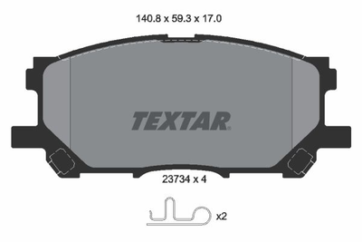 2373401 TEXTAR Гальмівні колодки до дисків Textar (2373401)