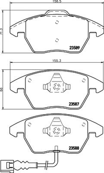 2358701 TEXTAR Гальмівні колодки до дисків Textar (2358701)