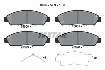 2560801 TEXTAR Гальмівні колодки до дисків Textar (2560801)