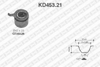 KD453.21 NTN-SNR - Ремкомплект ременя ГРМ NTN (KD45321)