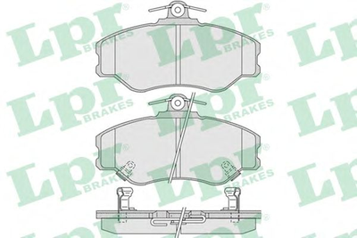05P1009 LPR - Гальмівні колодки до дисків LPR (05P1009)