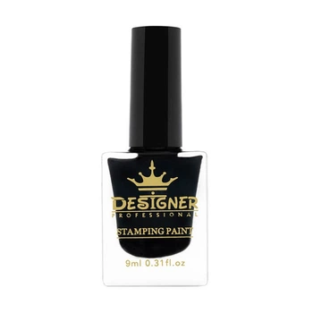 Фарба для стемпінгу Designer, 9 мл №01, чорний