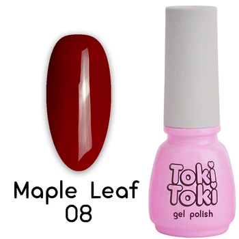 Гель-лак Toki Toki Maple Leaf ML08, 5 мл, теплый бордовый