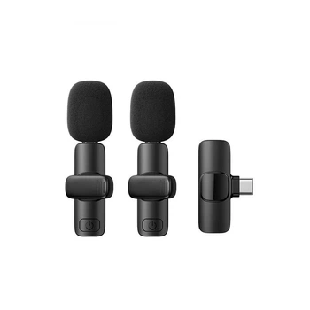 Мікрофон петличний Бездротовий Remax K03 Type-C 2 штуки Wireless Live-Stream microphone