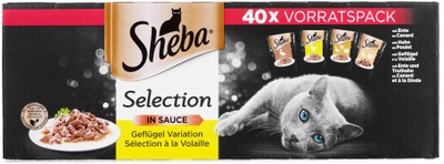 Mokra karma dla kotów Sheba Selection in Sauce Drobiowe Smaki 40x85 g (4770608255909)
