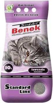 Żwirek dla kotów Super Benek Standard Lawenda 10 l (5905397010135)