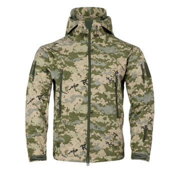 Куртка Vik-Tailor Outdoor Tactical SoftShell ММ-14 піксель ЗСУ 3XL