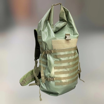 Герметичний баул-рюкзак NERIS, 80 л, колір – Олива, герморюкзак, гермобаул