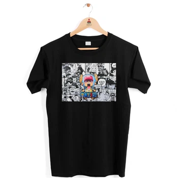 Футболка чорна з аніме принтом "One Piece Ван-Піс Tony Tony Chopper Тоні Чопер (комікс)" Push IT XS