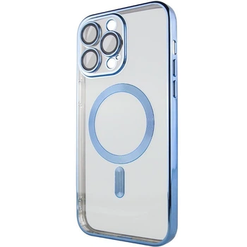 Чохол Fibra Chrome with MagSafe + захист камери для Apple iPhone 13 Pro Max (6.7") Sierra Blue