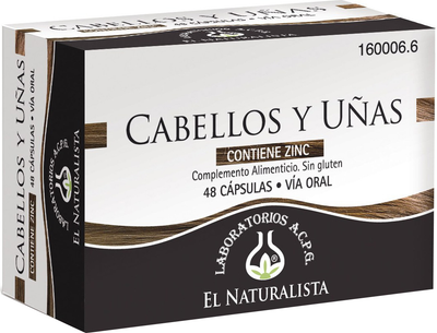 Suplement diety El Naturalista Cabello y Uñas 48 Caps (8410914320392)
