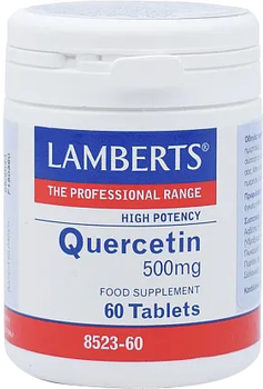 Kompleks minerałów Lamberts Quercitina 500 Mg 60 Tabs (5055148404918)