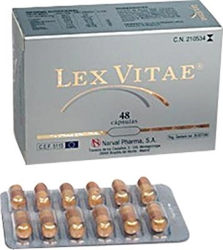 Kompleks witamin i minerałów Narval Pharma Lex Vitae 60 Capsules (8470002105348)