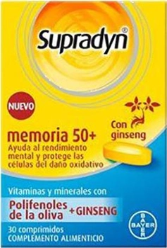 Біологічно активна добавка Bayer Supradyn Memory 50+ 30 таблеток (8470001952776)