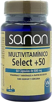 Kompleks witamin i minerałów Sanon Multivitamin Select 50 60 Capsules (8436556087394)