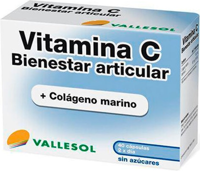 Suplement diety Vallesol Vitamin C Joint Wellness 40 Tablets (8424657039046)