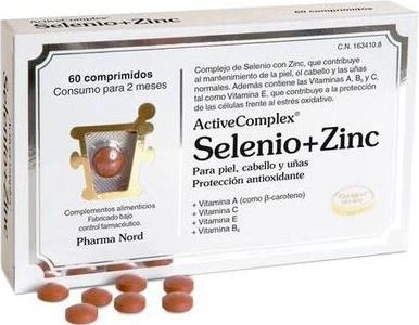 Мінеральна біологічно активна добавка Pharma Nord Selenium Zinc Activecomplex 60 капсул (5709976030206)